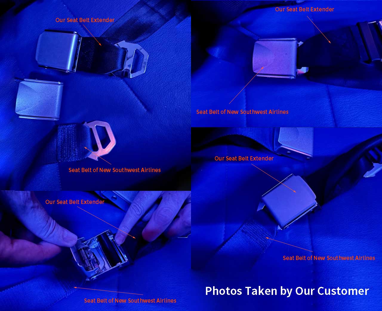 Latest Seat Belt Extender for New Southwest 737800 Airplanes