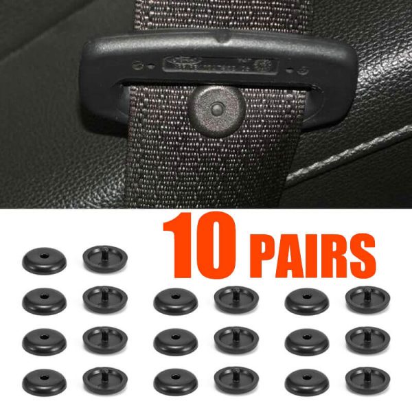 10 Pairs Universal Seat Belt Stop Button (7)