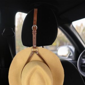 Leather Cowboy Hat Holder for Truck (1)