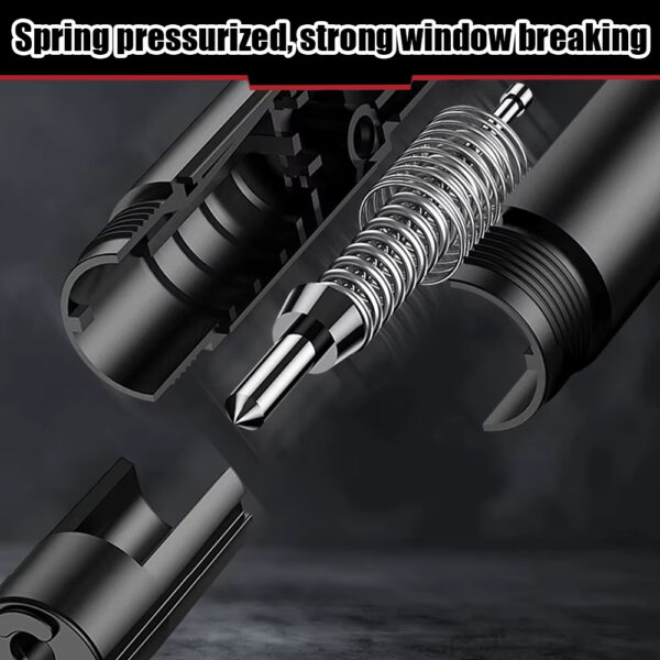 details of car window punch tool