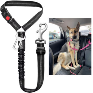 3-in-1 Adjustable Dog Seat Belt Harness for Car