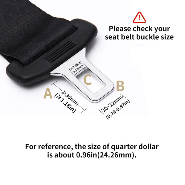 check bulk size for Kia Seat Belt Extender