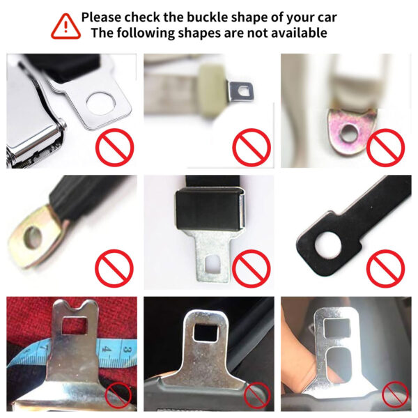 check note of seat belt extender for Kia